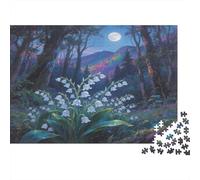 Lily of The Valley 1000 Piece for Adults & Kids Lily of Valley at Night Fun Present & Activity for Home & Wall Decor 38x26cm/1000pcs