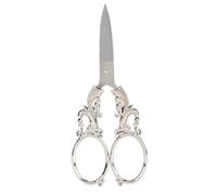 Lily of the Valley Vintage Scissors 5 inch Stainless Steel Embroidery Scissors Cross Stitch Handmade Gardening Multi purpose Portable Pointed Home Sewing Tool Set (Plata)