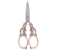Lily of the Valley Vintage Scissors 5 inch Stainless Steel Embroidery Scissors Cross Stitch Handmade Gardening Multi purpose Portable Pointed Home Sewing Tool Set (Revestimiento de cobre oscuro)