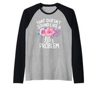 Lily Personalized Cute Flower Girls Lily Name Camiseta Manga Raglan
