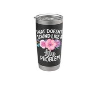LILY Personalized Cute Flower Girls LILY Name Vaso térmico de acero inoxidable de doble pared