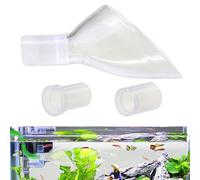 Lily Pipe para acuario 3,94 x 1,81 x 1,81 pulgadas | Tubo transparente para acuario con flujo y entrada de acrílico - Tubo ajustable para filtros para depósitos de agua Peacuario, estanque del par
