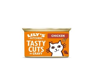 Lily’s Kitchen Made with Natural Ingredients Tasty Cuts in Gravy Chicken Adult Wet Cat Food 18 x 85g