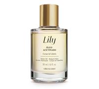 Lily Satin - Aceite para el cuerpo y el cabello, aceite de lujo multiusos con fragancia de lirio adorado, 1.6 onzas (1.7 fl oz)