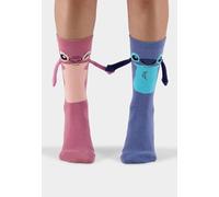 Lily & Stitch Let's Hold Hands Novelty Socks (1 paquete), multicolor, 35-38
