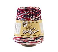 Lily Sugar N Cream Cones - Ovillo de lana náutica degradado, 1 paquete de 400 g, algodón, #4 mediano, 706 yardas, tejido/ganchillo