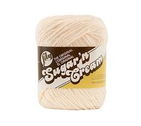 Lily Sugar 'N Cream - Madeja de algodón, Soft Ecru, 2.5 oz