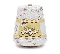 Lily Sugar'N Cream Cones Holly Jolly - Ovillo de hilo de algodón de 400 g, 4 medianos, tejido de punto/ganchillo