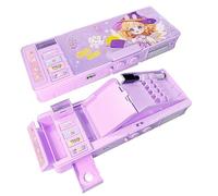 LilyBeauty Estuche multifuncional emergente para niñas y niños, lindo organizador de lápices de dibujos animados papelería, sacapuntas, esquema, pizarra, útiles escolares, los mejores regalos para