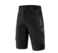 Lilychan Hombres MTB Mountain Bike Short Secado Rápido Trabajo Ligero Golf Pantalones Cortos Casuales 7 Bolsillos Negro, XXL