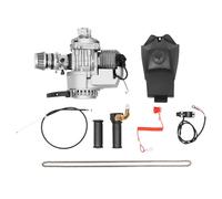 Lilyeriy Kit de motor de 2 tiempos de 49cc con tanque,Motor refrigerado por | Aluminio con tanque de 0,32 galones. 1,9 kW de potencia, arranque por cable, adecuado para quad, pit bike, moto y kart