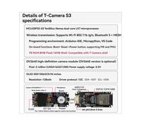 LILYGO T-Camera-S3 ESP32-S3 WiFi Development Board with 0.96-Inch OLED Display 2MPCamera AI-Enabled for IoT Projects