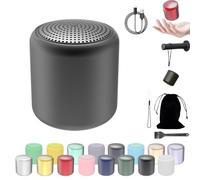 Lilyrhyme Sound Machine, Mini Sound Machine For Travel, Portable Bluetooth Speaker In Macaroon Color, White Noise Machine For Sleeping Adult (Diamond Black)
