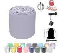 Lilyrhyme Sound Machine, Mini Sound Machine For Travel, Portable Bluetooth Speaker In Macaroon Color, White Noise Machine For Sleeping Adult (Cement Gray)