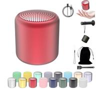 Lilyrhyme Sound Machine, Mini Sound Machine For Travel, Portable Bluetooth Speaker In Macaroon Color, White Noise Machine For Sleeping Adult (Pomegranate Red)
