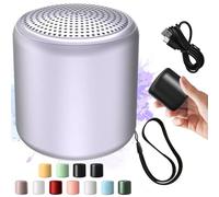 Lilyrhyme Sound Machine, Portable Bluetooth Speaker in Macaroon Color, Mini Travel White Noise Sound Machine, Built-in Microphone, with Lanyard, Rechargeable & Wireless (Lavender Purple)