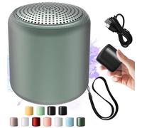 Lilyrhyme Sound Machine, Portable Bluetooth Speaker in Macaroon Color, Mini Travel White Noise Sound Machine, Built-in Microphone, with Lanyard, Rechargeable & Wireless (Midnight Green)