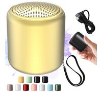 Lilyrhyme Sound Machine, Portable Bluetooth Speaker in Macaroon Color, Mini Travel White Noise Sound Machine, Built-in Microphone, with Lanyard, Rechargeable & Wireless (Bright Yellow)