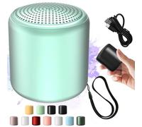 Lilyrhyme Sound Machine, Portable Bluetooth Speaker in Macaroon Color, Mini Travel White Noise Sound Machine, Built-in Microphone, with Lanyard, Rechargeable & Wireless (Light Eye Green)