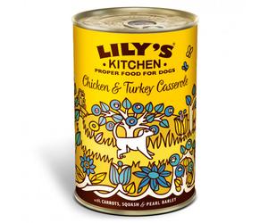 Lily's Kitchen Cazuela de Pollo y Pavo - Paté para perros - Pollo con pavo - Cantidad: 6 x 400 g