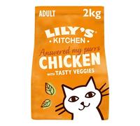 Lily's Kitchen Elaborado con ingredientes naturales alimento seco para gatos adultos bolsa pollo con verduras receta sin cereales 2kg