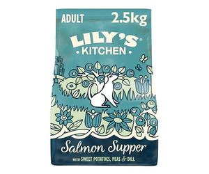 Lily's Kitchen Elaborado con ingredientes naturales alimento seco para perros adultos bocados de salmón nutrición equilibrada bolsa de 2.5kg
