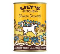 Lily's Kitchen Elaborado con Ingredientes Naturales Lata de alimento húmedo para Perros Adultos Cazuela de Pollo y Pavo 6 x 400g