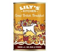 Lily's Kitchen Elaborado con Ingredientes Naturales Lata de alimento húmedo para Perros Adultos Ciervo con Jamón, Alubias y Patatas 6 x 400g