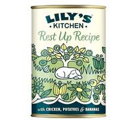 Lily's Kitchen Elaborado con Ingredientes Naturales Lata de alimento húmedo para Perros Adultos con Pollo, Patatas y Plátano 6 x 400g