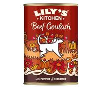 Lily's Kitchen Elaborado con Ingredientes Naturales Lata de alimento húmedo para Perros Adultos Goulash de Vacuno 6 x 400g