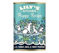 Lily's Kitchen Elaborado con Ingredientes Naturales Lata de alimento húmedo para Perros Cachorros con Pavo y Pato 6 x 400g