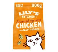 Lily's Kitchen, Hecho con Ingredientes Naturales, alimento seco para Perros Adultos, alimento para Gatos, Pollo al Horno con Verduras, Receta sin Cereales, 4 x 800 g