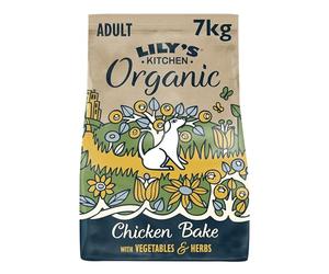 Lily's Kitchen Orgánico Completo Pienso Seco para Perros Adultos, con Pollo, 7 kg