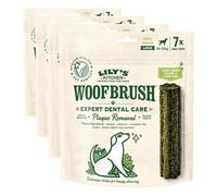 Lily's Kitchen Woofbrush Dental Chew Large Dog 7 Pack (7X 47g) (Paquete de 4)