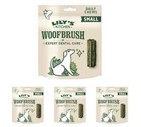 Lily's Kitchen Woofbrush Golosinas Naturales para Perros Adultos: Palitos dentales masticables - Perro pequeño (1 Paquete de 28 masticables- 22g)