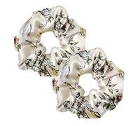 LILYSILK 100% Seda Anillos para el Cabello Señoras Coletero Coletero Diadema de Seda, Gomas para el Pelo Embalaje MULTIVÍA (Escala, 2)