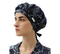 LilySilk Gorro de dormir de seda de morera 100% antideslizante, ajustable y transpirable, gorro de seda para dormir, gorro de noche con banda elástica para todo tipo de cabello, Escorpio., Talla única
