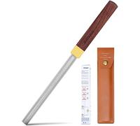 Lima barroca de coronación de trastes de diamante, herramienta de guitarra de 4ª generación con 3 ranuras de radio + borde plano para pulido de trastes y redondeo de bordes