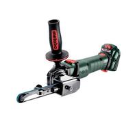 metabo Limas de cinta con batería BFVB LTX BL 90-18V, ancho de banda de lijado de 6 a 19 mm, motor sin escobillas, velocidad variable, brazo de lijado fino, trabajo en metal, para un lijado preciso