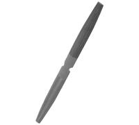 Lima de Cera de Doble Punta para Tallado de Joyas, Media Caña Negra | Hierro, Diseño de Doble Punta Plana y Semicircular, para Modelado Fino y Refinado de Metal