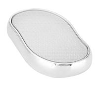 Lima de cristal para pies, lima de cristal plateada para pies, raspador exfoliante para callos, removedor de piel dura muerta, herramienta de pedicura para el cuidado y el peinado de las uñas