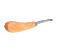 Lima de Herradura Portátil para Cascos de Caballo, Acero Inoxidable | Mango Antideslizante de Madera, Color Marrón, Uso Manual, Fácil Limpieza, para Ganado y Cabras