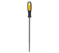 Lima de metal redonda de 10.0 in, lima de rata con mango, herramientas profesionales de limas de acero para metal, herramienta de afilado para proyectos de cuero metálico (Lima redonda dientes finos)