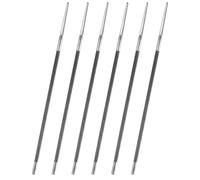 Lima de Motosierra, 6 Piezas Lima para Afilar Cadena Motosierra, 4.0 mm Lima Redonda, para el Afilado Manual de Cadenas de Sierra