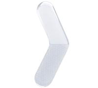 Lima de pie pequeña de cristal para mango ergonómico suave, removedor de callos seguro, herramienta higiénica permanente de pedicura, antibacteriano, limpiador de pies
