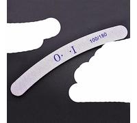 Lima de puntas de uñas 100/180, papel de lija lateral de media luna, accesorios para uñas, herramientas profesionales para quitar cutículas de manicura DIY-03