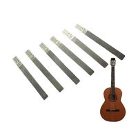 Lima de traste de guitarra | Herramienta de coronación de trastes | Set de reparación de guitarra de 6 piezas | Limas de precisión para bordes de trastes, cuidado de diapasones, guitara, bajo, músico