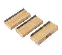Lima de trastes de guitarra, 35/90 de 2 pulgadas de corte biselado de madera para borde de herramienta de traste, herramienta Luthier biselado de doble cara (juego de 3 piezas)