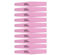 Lima de uñas de doble cara, herramienta profesional de pulido de uñas para manicura, pedicura en el salón de casa, 10 Uds., morado, rosa y verde (10 piezas rosa)