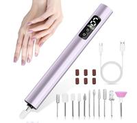 Lima de uñas de gel inalámbrica, 25.000 rpm, lima de uñas eléctrica, 6 niveles de velocidad, kit de manicura profesional ajustable y de pedicura para el hogar y el estudio